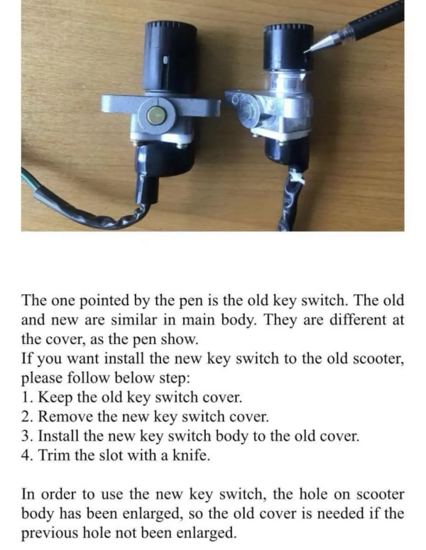 Ignition Switch Assembly – Fits Vitacci Roma 150 Scooters