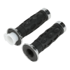 Handlebar Grips with Chrome Ends – Fits Roketa MC-04 Fiji 150