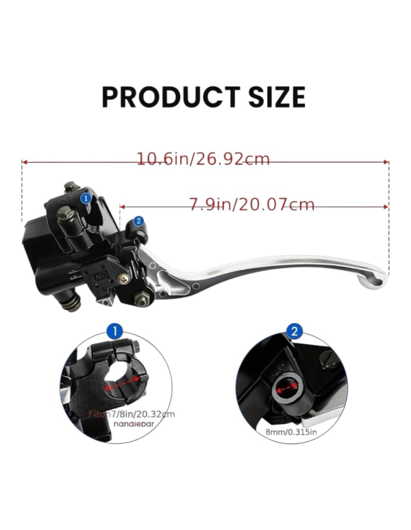 Front Brake Master Cylinder with Lever