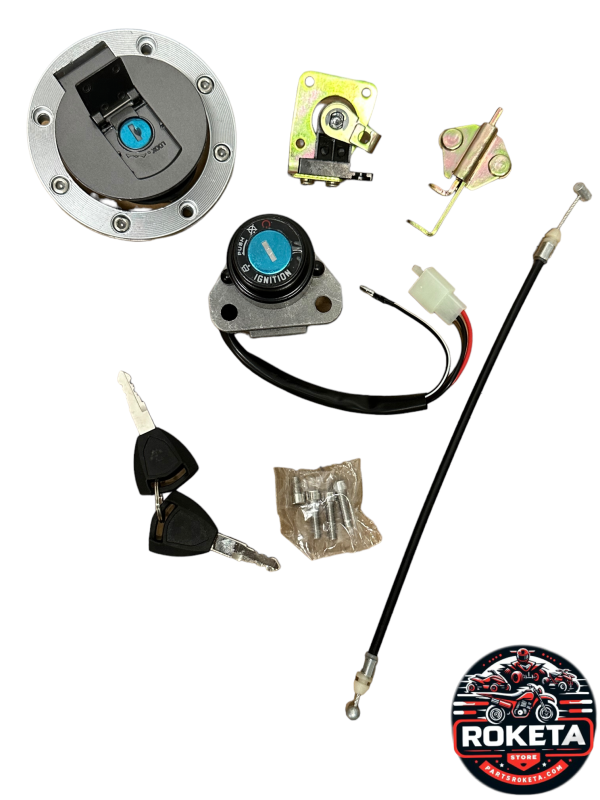 4 Wires OEM Ignition Switch Assembly – Fits Yamazaki MC-157-50cc (YM50-9)