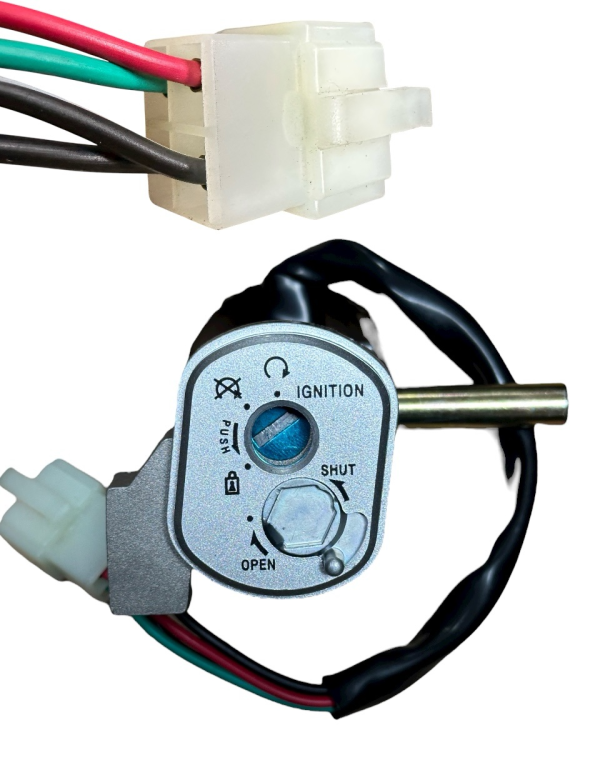 4 Wires Ignition Switch and Lock Set – Fits Roketa MC-22 50cc Scooter