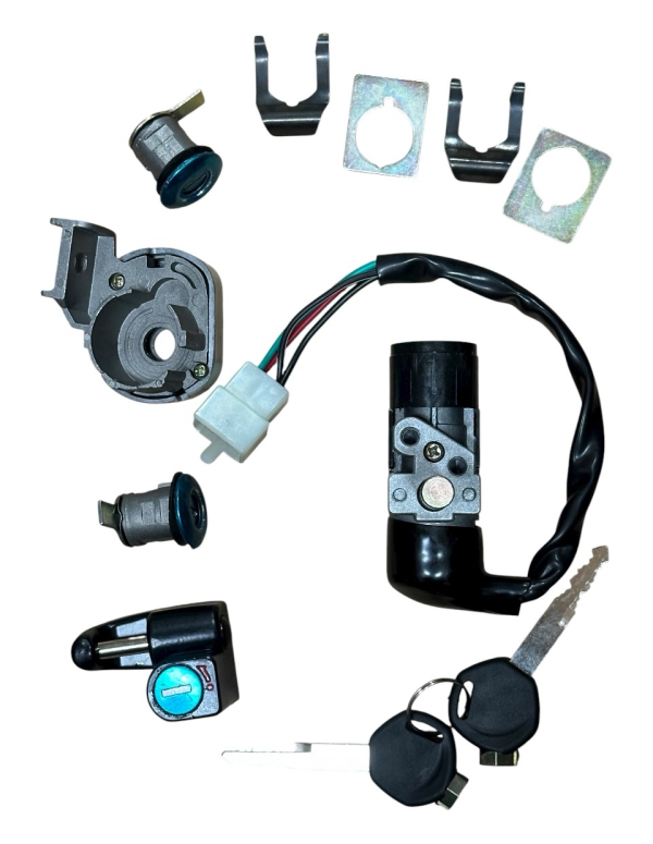 4 Wires Ignition Switch and Lock Set – Fits Roketa MC-22 50cc Scooter