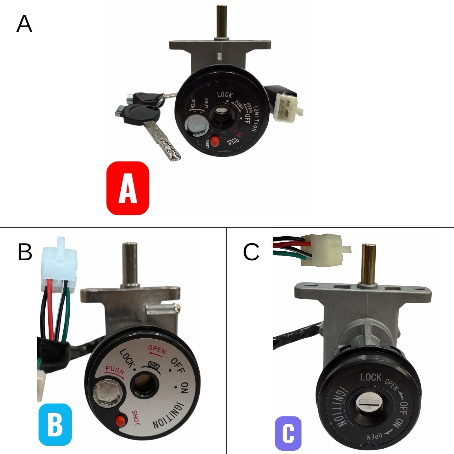 Ignition Switch Set Replacement for TANK 200 EFI - Genuine Part