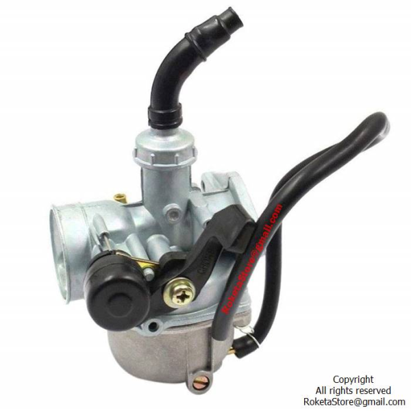 Carburetor with Manual Choke – PZ19 19mm – Fits 110cc ATV, Dirt Bike