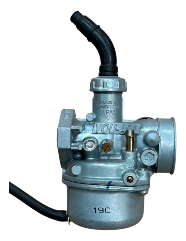 Carburetor with Manual Choke – PZ19 19mm – Fits 110cc ATV, Dirt Bike