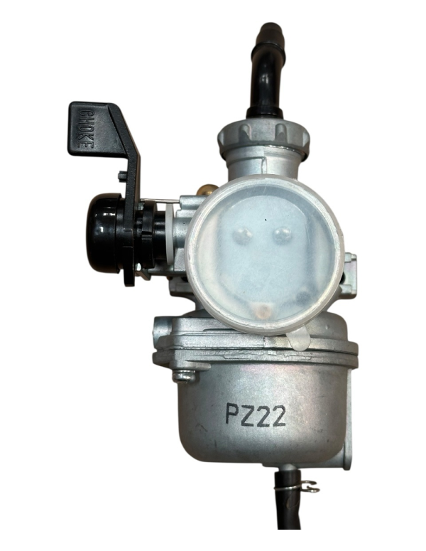 Carburetor with Manual Choke – PZ22 22mm – Fits 110cc / 125cc ATV, Dirt Bike, Go Kart