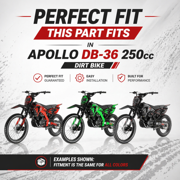 OEM Rear Brake Assembly – Apollo DB36 250cc Dirt Bike