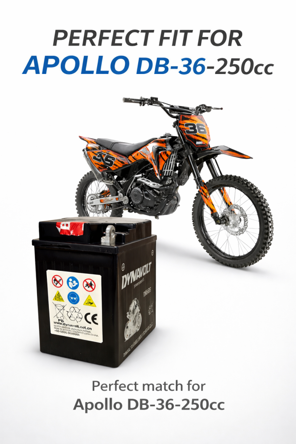 12V 9Ah Battery – Fits Apollo 250cc AGB-36 – OEM Replacement