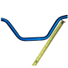 28 Inch Aluminum Handlebar – Blue Finish