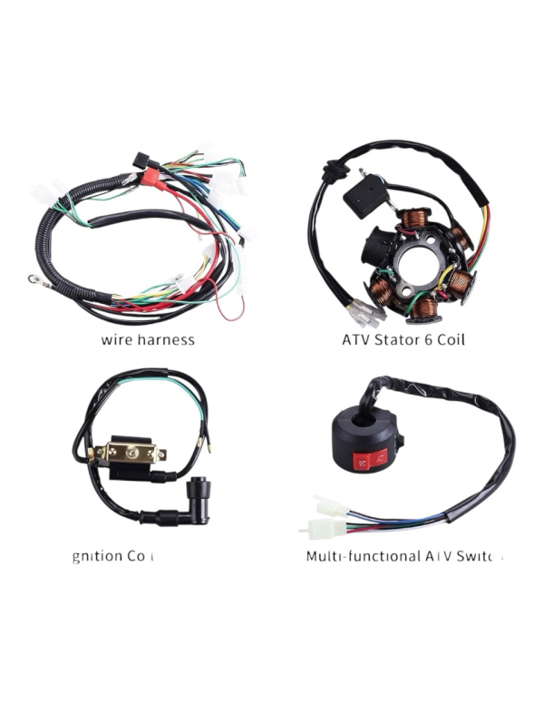 Complete Electrical Wiring Kit – Fits ATV 110cc & 125cc