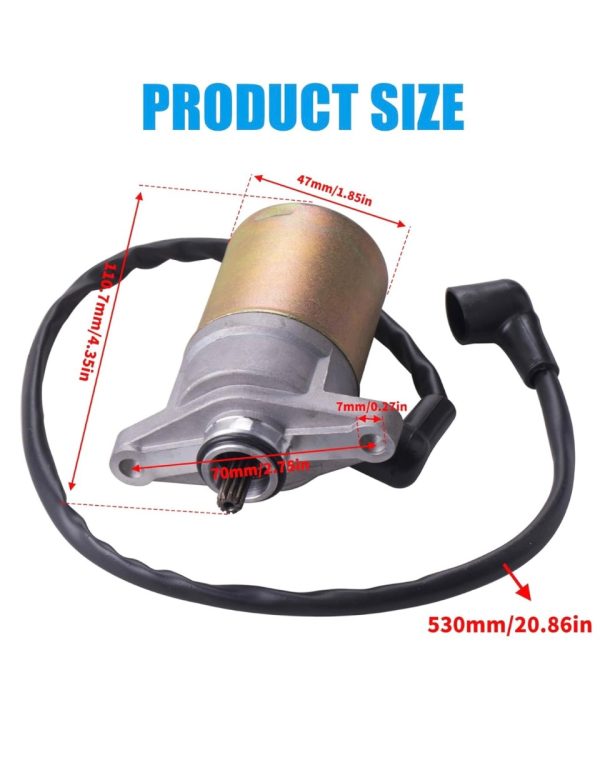 Starter Motor – GY6 – Fits 49cc–50cc Scooter