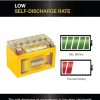 12V 7Ah Battery – YTX7A-BS – Fits Vitacci Roma 150 & Roketa MC-06 Scooter