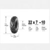 22x7-10 Sport ATV Tires Set