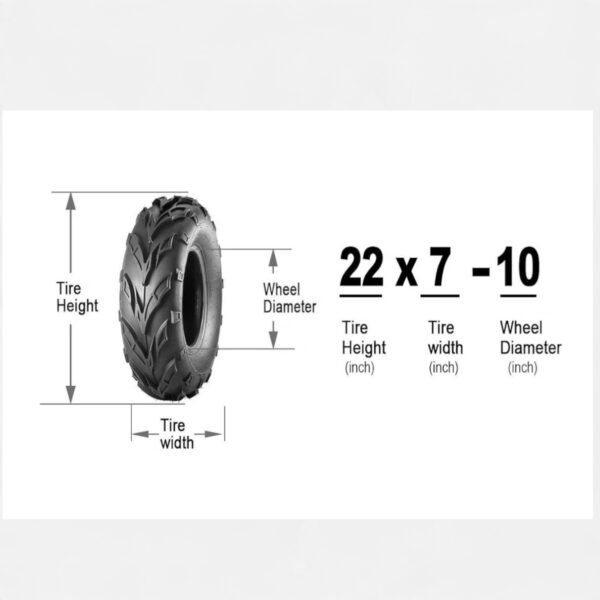 22x7-10 Sport ATV Tires Set
